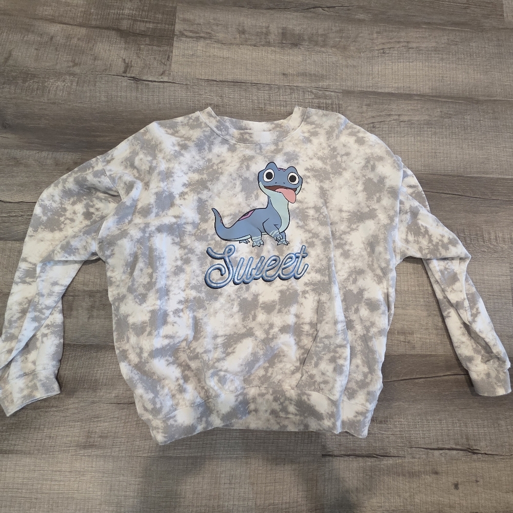 WDW Bruni Tie-Dye Long Sleeve Sweatshirt - Gray